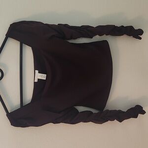 H&M Dark Purple Long Sleeve Blouse